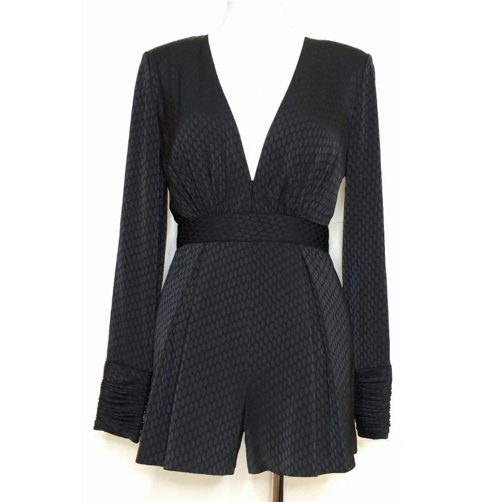 Alexis Black Textured Jumpsuit